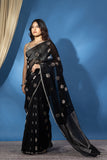 Black Dot saree