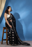 Black Dot saree