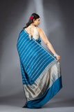 Satin stripe saree