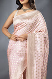 Pearly pink saree