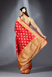 Lal panchi saree