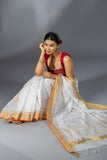 Shweta lotus saree