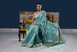 Chanda aqua saree