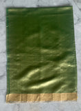 Bottle green saree