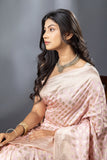 Pearly pink saree