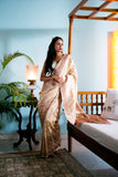 Beige Swiss Saree