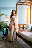 Beige Swiss Saree