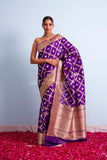 Heer purple Saree