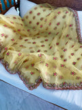 Yellow Organza Dupatta